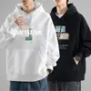 Sudadera con capucha para hombre, chaqueta gruesa casual holgada, nueva tendencia otoño 2025 marca impresa top de manga larga para pareja