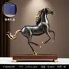 Novo Ornamento de Cavalo de Cobre "Mandaochenggong" Estilo Chinês, Decoração de Alto Padrão para Sala de Estar, Móvel de TV, Bar, Escritório e Presente de Cerimônia de Inauguração