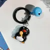 Llavero Colgante de Campana de Pingüino Pingu Encanto Linda de Dibujos Animados Accesorio para Mochila Estuche para Bolígrafos Cubierta para Auriculares Adorno Colgante