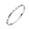Pulsera de Acero Inoxidable para Mujer de Joyería Transfronteriza, No se Desvanece, Moderna, Lujo Ligero, de Nicho, Circonita Estrellada, Pulsera de Acero de Titanio para Mujer
