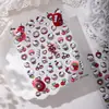 Cyansea Popular Transfronteiriço Cherry Kitty Adesivos 3D para Nail Art DIY para Decoração de Celular e Tablet