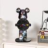 Enfeites de Relógio de Urso Decoração de Mesa de Estudo Infantil Mesa Sala de Estar Desenho Animado Relógio Criativo Pequenas Decorações de Pintura