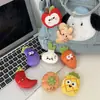 Llaveros Divertidos de Tela de Dibujos Animados de Verduras y Frutas, Lindos Dijes para Bolsos con Temática de Comida, Regalos para Parejas y Mejores Amigos, Accesorios