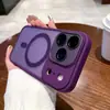 Adecuado para Apple 17Promax con Película para Lente, Funda Magnética para Teléfono, Funda Protectora Iphone16 con Tacto de Piel Mate, Funda 15