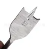 Broca Plana de Acero de Alto Carbono de Tres Puntos para Carpintería de Alta Calidad, Templado Integral, Mango Hexagonal de 6-55 mm, Broca para Carpintería, Abreagujeros para Tablas de Madera
