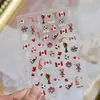Pegatinas para Uñas en Relieve, Populares Estilo DIY Pegatinas Europeas y Americanas para Uñas, Decoraciones de Uñas de Copa del Mundo de Moda, Uñas Portátiles
