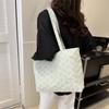 Moderna Bolso de mano grande versátil de estilo coreano nuevo para mujer Bolsa de maquillaje de celebridad de Internet Bolso de hombro cruzado