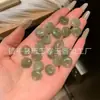 Pingente de Cadeado Nuvem Buda Guanyin de Jade Hetian Natural, Pingente de Jade Feijão das Quatro Estações de Jade Hetian Estilo Tradicional