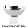 Luxo Leve Simples Cristal Base Cilíndrica Fruteira Joias Hotel Café Designer Lanche Frutas Secas Prato Ornamentos
