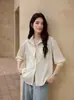 2026 Novo Modelo Original Fio Fresco Manga Longa Proteção Solar Camisa para Mulheres, Respirável, Amigável à Pele, Casual, Camisa Jaqueta Versátil 2188