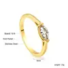 Anillo Nuevo Europeo y Americano para Mujer Moda Commuter Rectangular Geométrico Chapado en Blanco Diamante Blanco Estilo Ins Simple Anillo de Acero Inoxidable