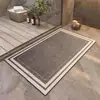 Alfombrilla de baño de alta gama en estilo wabi-sabi japonés, absorbente de agua y antideslizante, resistente a la suciedad y duradera, alfombrilla de suelo de tierra de diatomeas