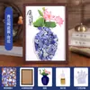 Patrimônio Cultural Imaterial Cerâmica Azul e Branca Pintura Cerâmica Material DIY Feito à Mão Pacote de Materiais Mosaico Colagem Porta-Retrato Pintura Decorativa Atividade de Aquecimento