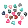 Cuentas de Corazón de Piedra de Imitación Acrílica Corazón Melocotón Agujero Vertical Cuentas Sueltas Material para Bisutería Hecha a Mano DIY Accesorios para Joyería Venta al por Mayor