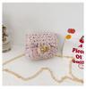 Bolsa Infantil Estilo Coreano Linda Bolsa de Hombro de Princesa Conejo de Dibujos Animados Flor Cambio Infantil para Niñas Bolso Cruzado para Mujeres