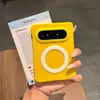 Capa Magnética Color-Blocking Azul Claro Adequada para Celular Dobrável Huawei Pura X Max Edição de Colecionador, Design Simples Anti-Queda de Alto Padrão
