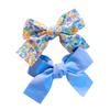 Nuevo Estilo Pinza para el Cabello con Lazo Floral Fresco para Niños, Linda Pinza para el Flequillo de Macarrón, Pasador Lateral de Color Contrastante
