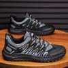 Sapatos Masculinos de Verão Novos Respiráveis Baotou Sapatos de Proteção do Trabalho Masculinos Modernos Versáteis Antiderrapantes Resistentes ao Desgaste Esportivos e de Lazer para Exterior