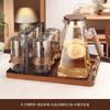 Hervidor de agua de vidrio anti-escaldaduras para sala de estar, apto para el hogar, taza de té, juego de tazas de alta gama, juego de agua, juego de té