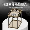 Mesa de Centro para Máquina de Mahjong, Mesa de Centro de Luxo em Aço Inoxidável para Sala de Jogos, Acessórios para Máquina de Mahjong, Cinzeiro
