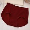 Ropa interior modal de cintura alta sin costuras de talla grande para mujer, gordita, holgada, sin costuras, de color sólido, sencilla, para mujer