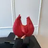 Bolso Casual de Media Luna Color Sólido Elegante para el Hombro Bolso de Mujer 2025 Nuevo Estilo Coreano Textura Grano Moda Bolso de Hombro Único Cruzado
