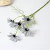 Estilo Pastoral 5 Cabeças Margarida Haste Única Flor Artificial Flor Falsa Decoração de Casa Decoração Suave Flor Fotografia Decoração de Casamento Flor