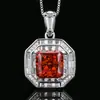 2025 nueva joyería Huabi diamante de alto carbono corte flor de hielo montura de cobre piedra principal decorativa cuadrada princesa 10*10