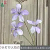 3 Cabeças, 5 Cabeças de Lírios de Fogo, Orquídeas, Flores Artificiais para Fundo da Área de Recepção do Salão de Banquetes, Flores para Guia de Caminho de Palco, Flores de Seda