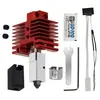 Adequado para a série Tuya TZ Bamboo X1/P1, este é um acessório de impressora 3D atualizado 2.0: um bico de aço temperado para o kit de hotend vermelho