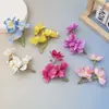 Decoração de flor de três cabeças para sessões de fotos e apresentações, acessórios DIY, materiais de tecido de seda, flores artificiais de casamento, adereços florais atacado