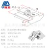 Tuerca deslizante de acero inoxidable estándar europeo, accesorios de perfil de aluminio 30304040 M4 M5 M6 M8, tuerca empotrada cuadrada