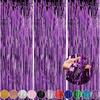 Cortina de seda de lluvia de 2 m * 1 m para decoración de escenarios, fiestas de cumpleaños, bodas y ceremonias, accesorios para fotos, cortina de puerta de seda de lluvia