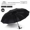 Guarda-chuva dobrável totalmente automático para homens de negócios, guarda-chuva duplo grande, guarda-chuva para sol e chuva, guarda-chuva de doze varetas, publicidade personalizada