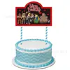Roblox Mundo Virtual Globo de Bandera Nuevo Inserto para Pastel Mantel Set de Suministros para Decoración de Fiesta