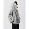 Cárdigan Sudadera Peso Pesado Americano para Hombre Otoño High Street Versátil Suelto Chaqueta para Pareja Marca Tendencia Top Retro Casual