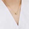 Estilo Coreano Ins Nicho Nueva Entrada Lujo Tres Filas Diamante Completo Collar de Cintura Moda Personalizado Chapado en Oro Cadena de Cuello Clavícula