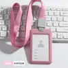 Insignia de Trabajo Personalizada, Tarjeta de Trabajo, Portatarjetas de Empuje para Estudiantes, Cordón para Tarjeta de Comedor, Cordón para Insignia, Portatarjetas de Trabajo