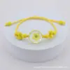 Venta directa de fábrica de nuevas pulseras de cuentas de cerámica Jingde de flor de cerezo y narciso, pulseras tejidas a mano con cuentas y accesorios