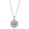 Collar de Plata de Ley S925 con Moissanita para Mujer, Colgante de Corazón Guardián de Alta Gama, Joyería de Lujo de Nicho, Venta al por Mayor Directa de Fábrica