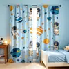 Cortinas de barra cruzada Cortinas con estampado creativo Cortinas decorativas para sala de estar y dormitorio Venta directa de fábrica venta al por mayor personalizable