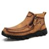 Otoño/Invierno 2025 Nuevos Productos Transfronterizos Talla Grande Botas Martin Cosidas a Mano Casuales Acolchadas de Algodón de Caña Media Comercio Exterior Zapatos de Hombre al por Mayor