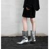 Botines de Tobillo de Tacón Fino Puntiagudos Retro de Comercio Exterior para Mujer Otoño e Invierno Nueva Llegada Botas de Tacón Único Nueva Llegada 2024 Botas de Tacón Medio de Moda Versátiles Moda