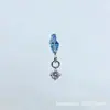 Brinco Pingente G23 Titânio Liga de Titânio Astmf-136 Zircônia Redonda Única Marquise Piercing Labial Stud de Titânio com Rosca Interna