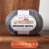 213 Hilo de Lana Hilo de Lana Merino Hilo de 3 hebras Tejido a Mano Hilo Medio Fino Suéter Auto-Tejido Gorro Bufanda Hilo