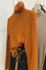 Capa base de punto fino de lana para mujer, nuevo estilo otoño/invierno, prenda interior de alta gama, top suéter de cuello en U para invierno