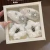 Atmósfera de Otoño e Invierno Nuevo Pasador de Estrella de Felpa Dulce Copo de Nieve Lindo Flequillo Lateral Pasador Coreano Accesorios para el Cabello