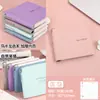 Agenda de capa mole, portátil, pequena, mini, caderno de check-in de autodisciplina, caderno de bolso, caderno quadrado