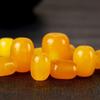 Color cera de abeja amarillo aceite de pollo ágata barril cuentas sueltas cuentas de cintura cuentas superiores pulsera de mano DIY texto juego estrella luna bodhi accesorios con cuentas
