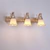 Lámpara delantera de espejo de estilo europeo al por mayor Lámpara LED de baño americana Lámpara de pared para espejo de baño tocador impermeable boca de rosca E14 gratis